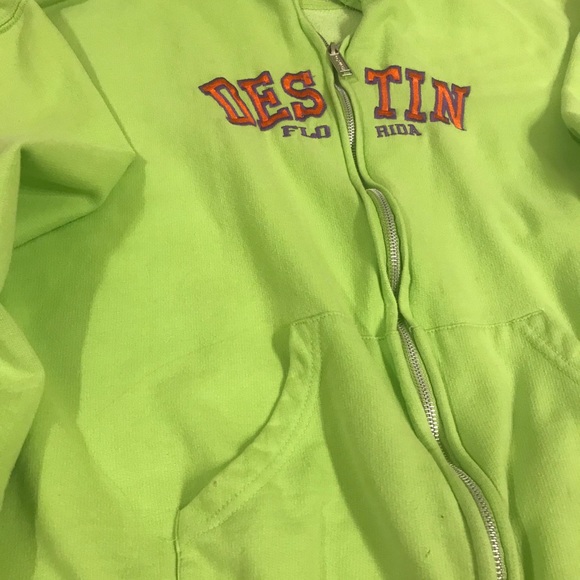 DESTIN, Florida zippered hoodie. Sz XL - Picture 5 of 6